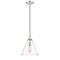 Z-Lite Harper 1 Light Pendant, Polished Nickel & Clear 3034P11-PN - alternate 4